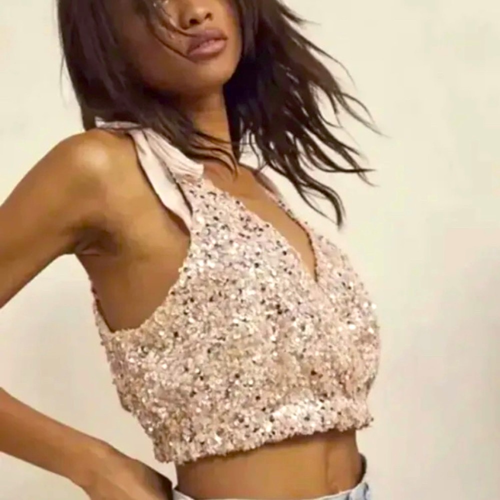 Free people sequin tank